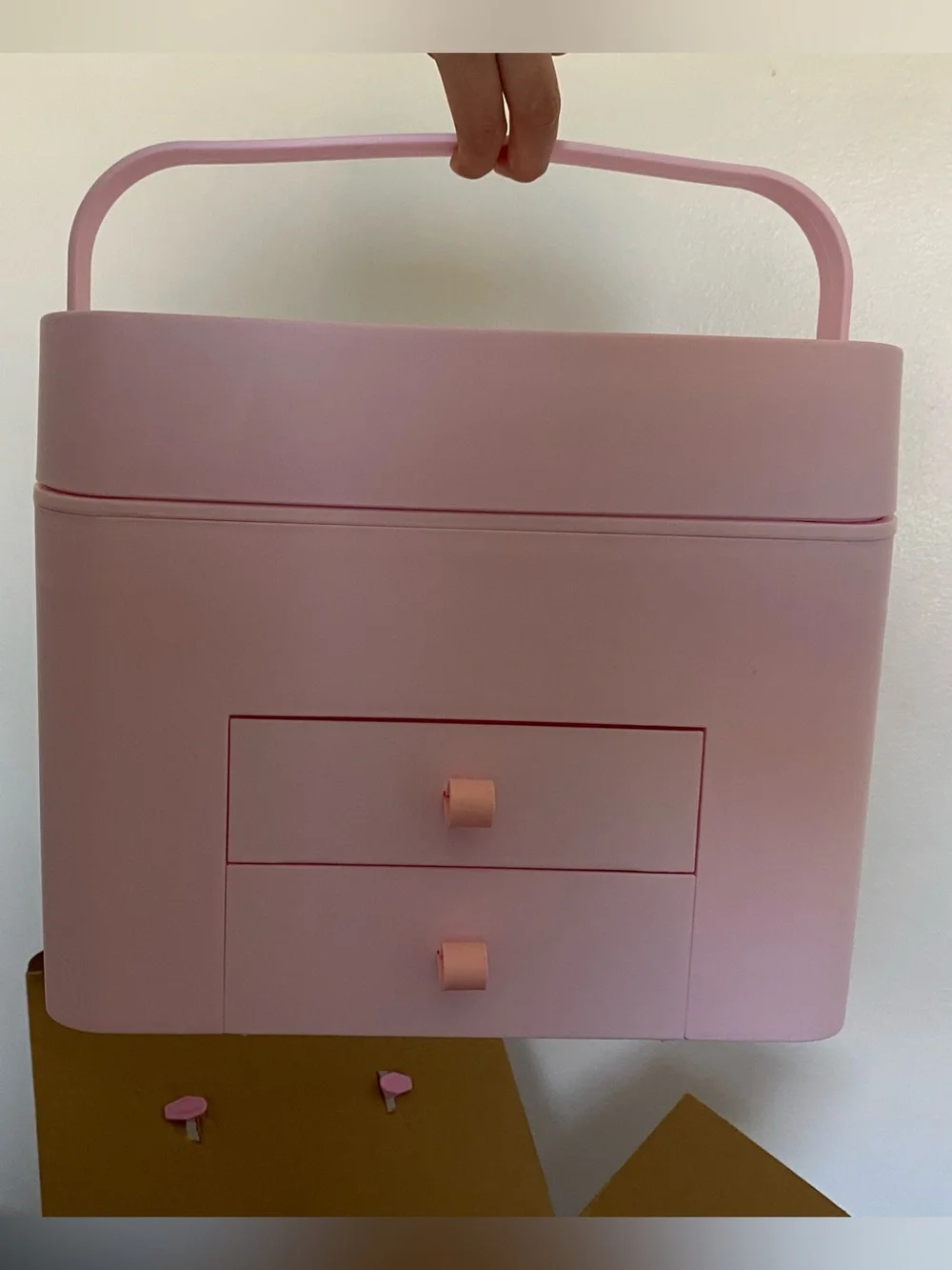 Sunny Days Cosmetic Carrier with Removable LED Vanity Mirror